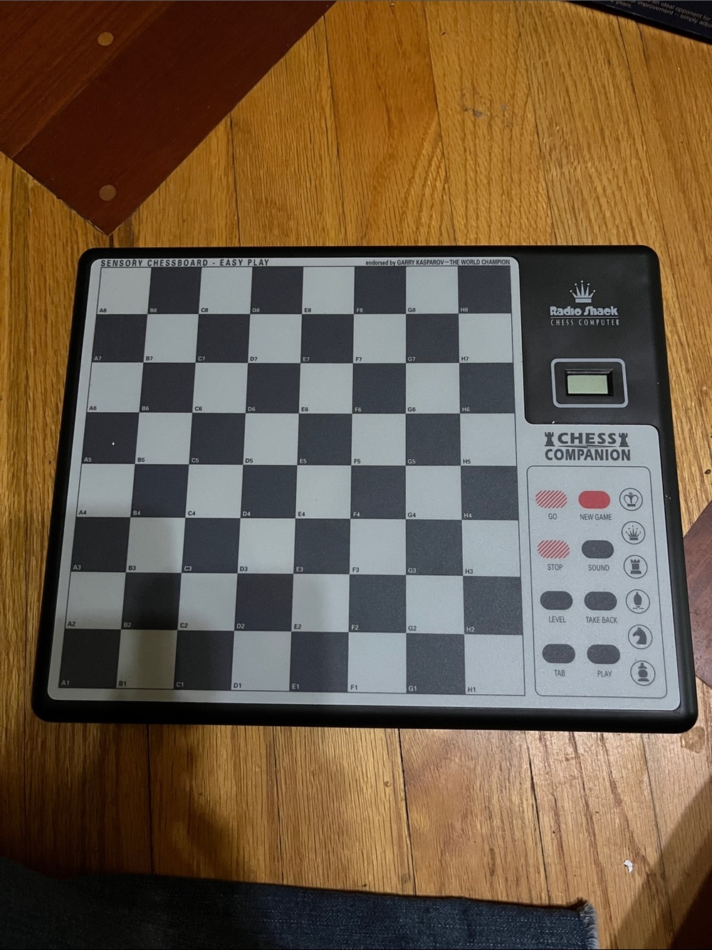 Chess Companion Electronic Chessboard - Black and Gray